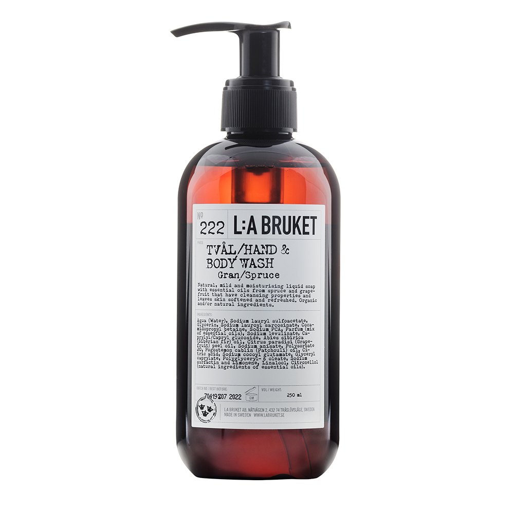 L:A Bruket Hand- & Körperpflege 222 Hand & Body Wash Spruce 